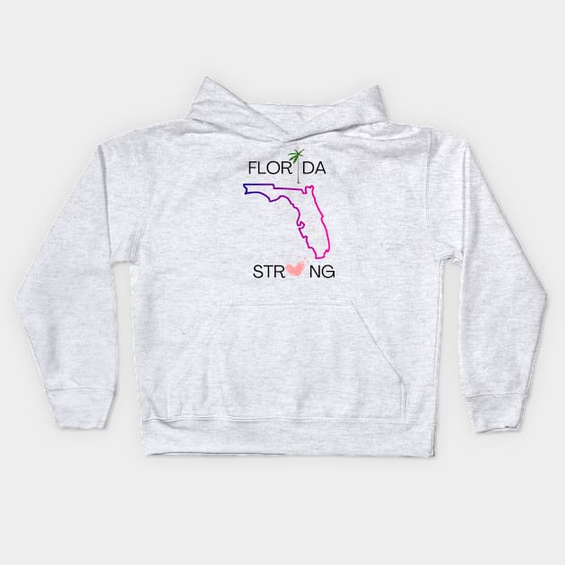 FLORIDA STRONG T-Shirt Kids Hoodie by Nomad ART